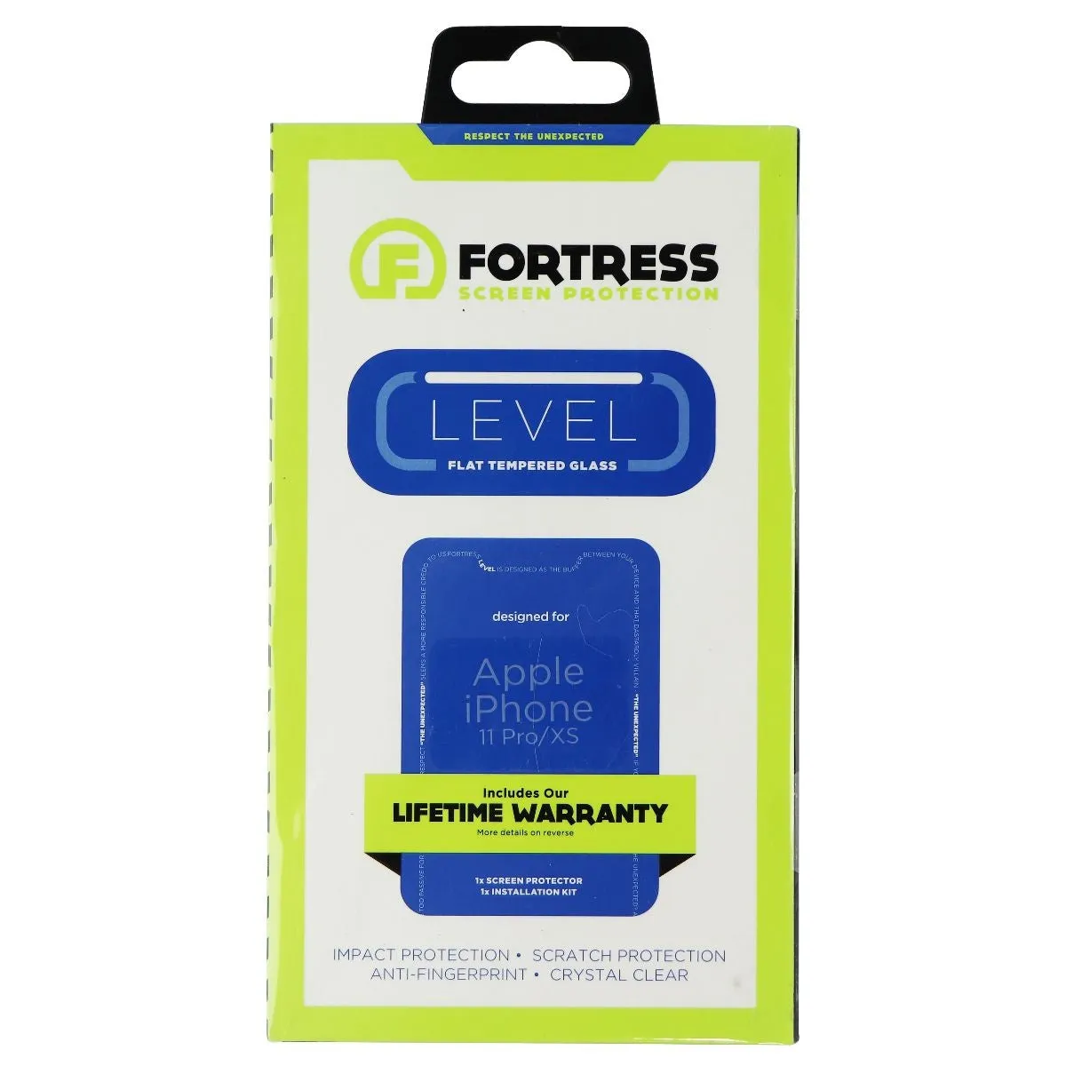 Fortress Premium Tempered Glass Screen Protector for Apple iPhone 11 Pro/XS/X