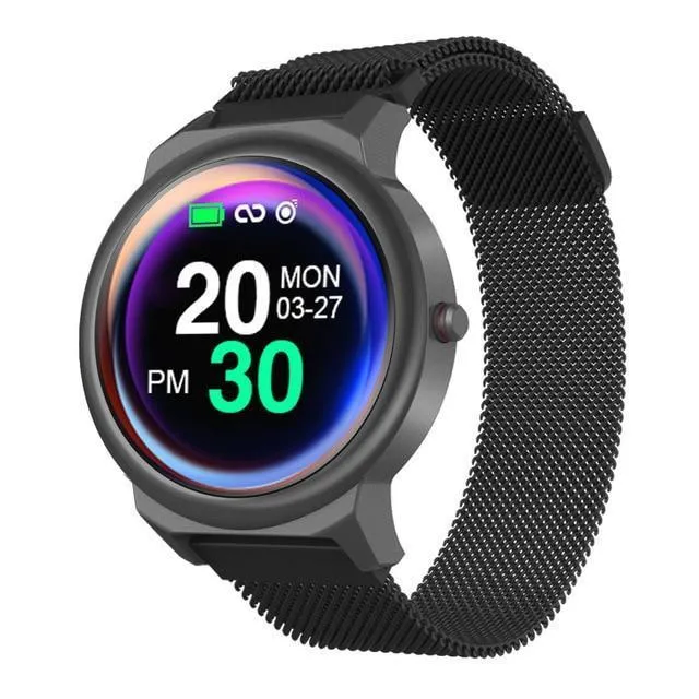 Full Round Touch Screen Heart Rate Monitor IP67 Waterproof Smartwatch