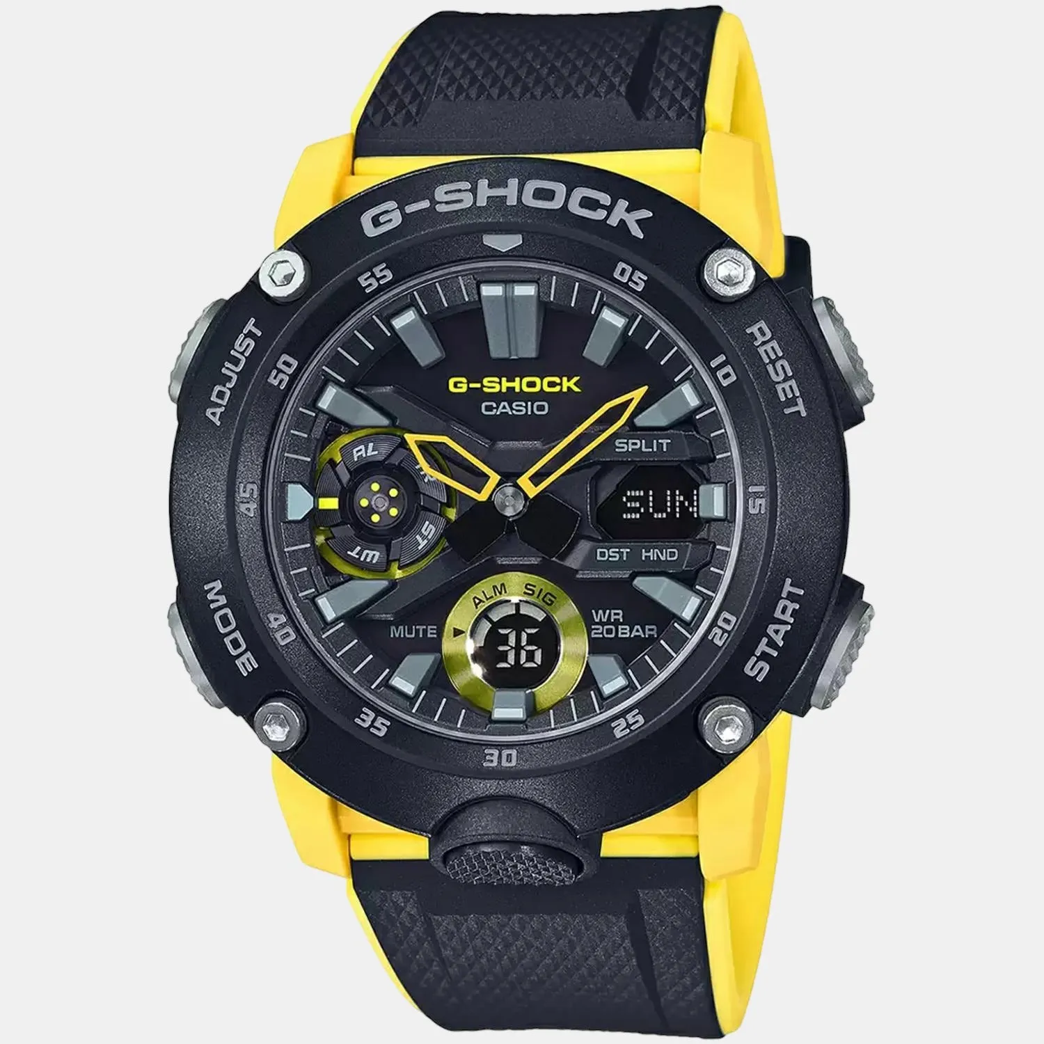 G-Shock Men's Analog-Digital Resin Watch G943 - GA-2000-1A9DR