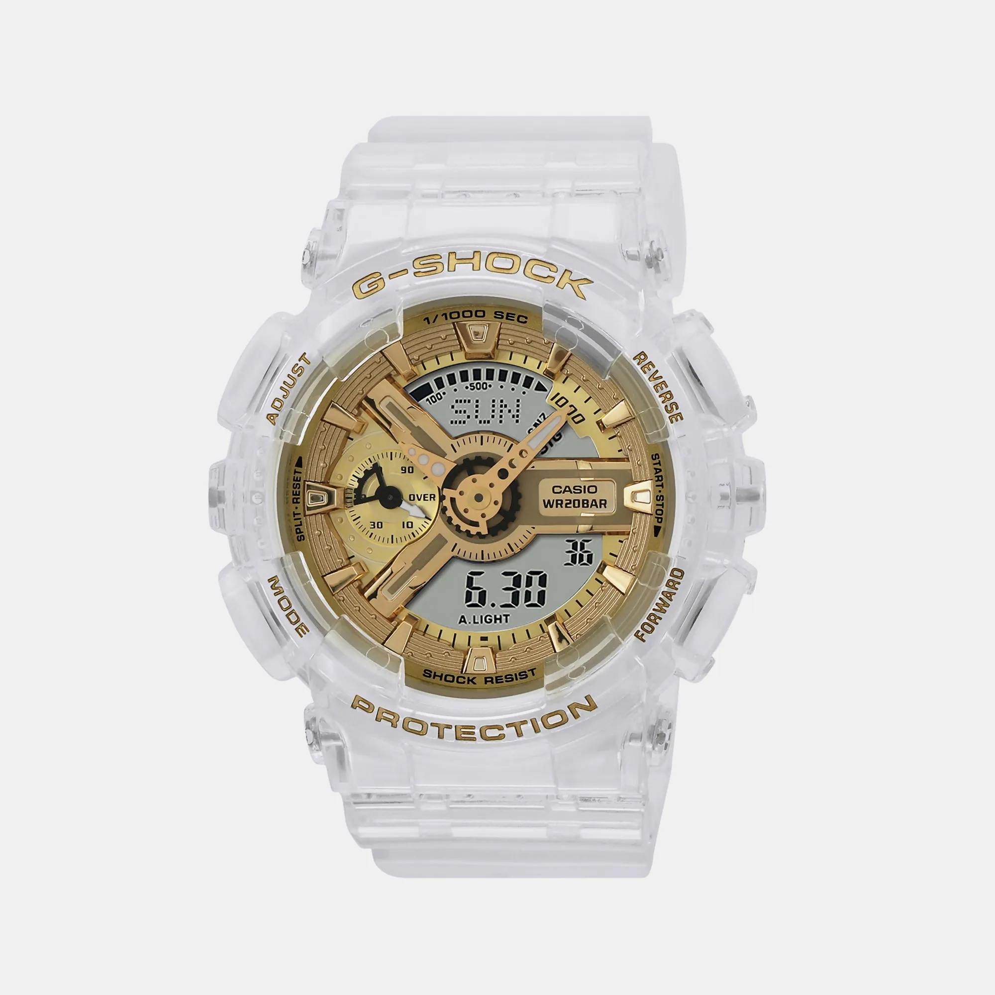 G-Shock White Women's Analog-Digital Resin Watch G1400 - GMA-S110SG-7ADR