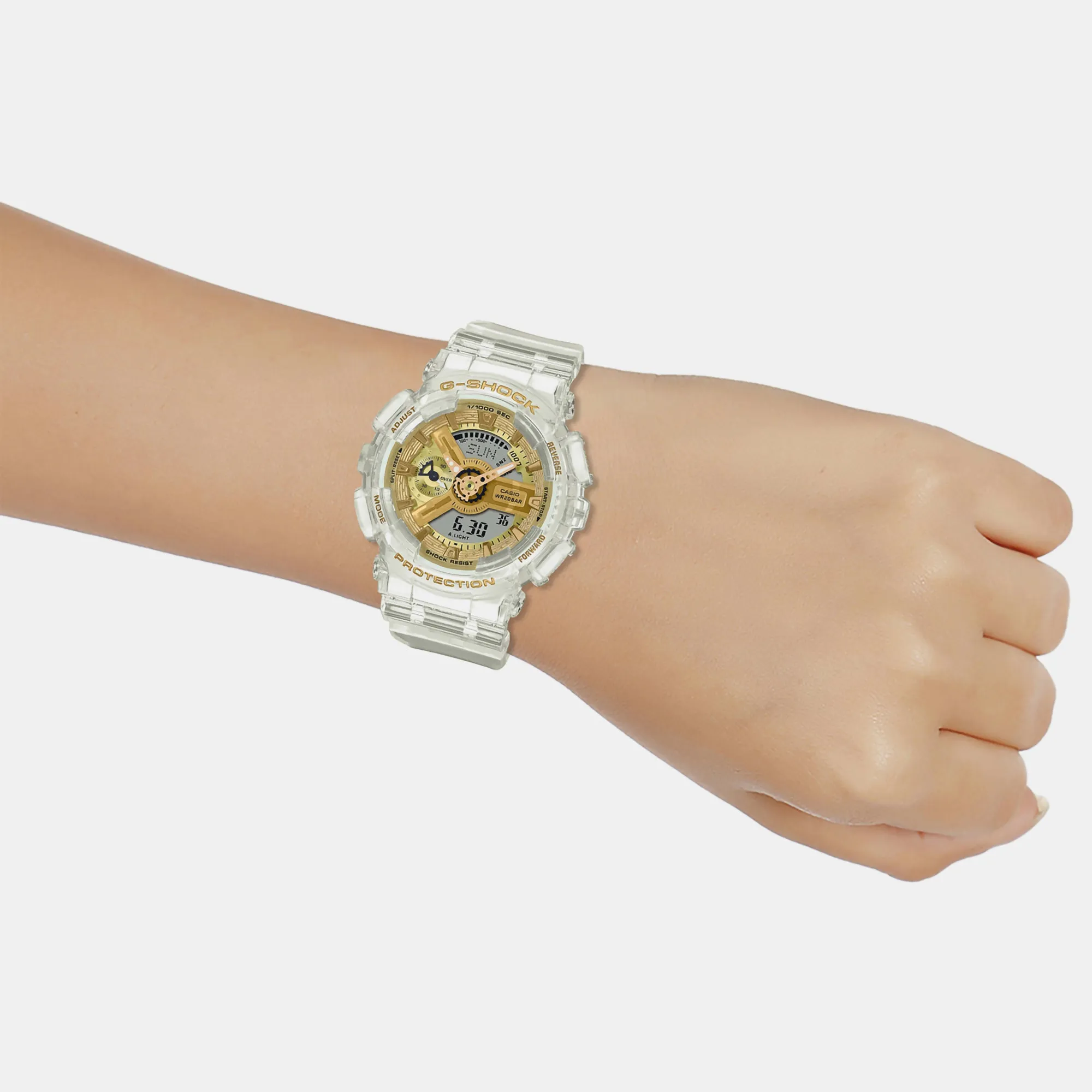 G-Shock White Women's Analog-Digital Resin Watch G1400 - GMA-S110SG-7ADR