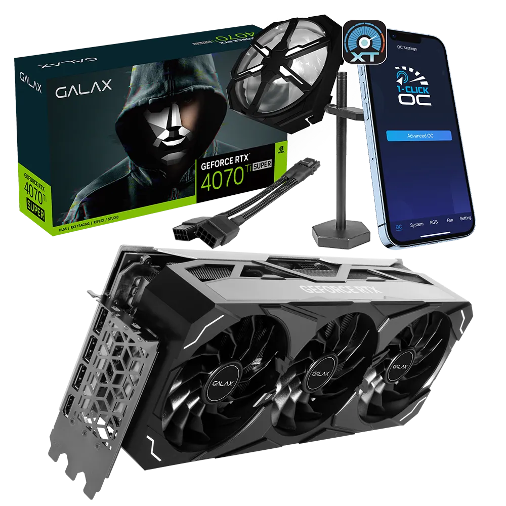 GALAX GeForce RTX™ 4070 Ti SUPER ST Plus 1-Click OC 16GB GDDR6X