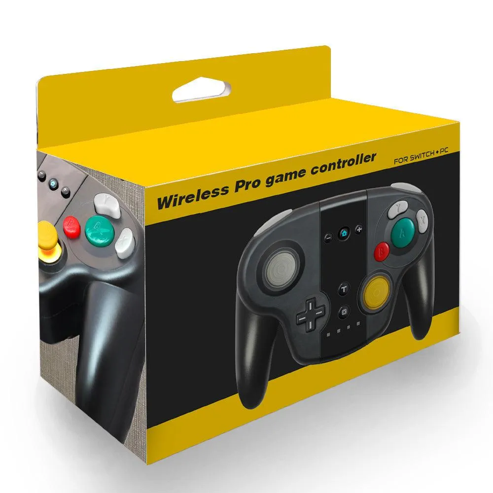 Gamecube Style Controller for Nintendo Switch: With Amiibo/NFC Functionality Wired or Wireless Connection