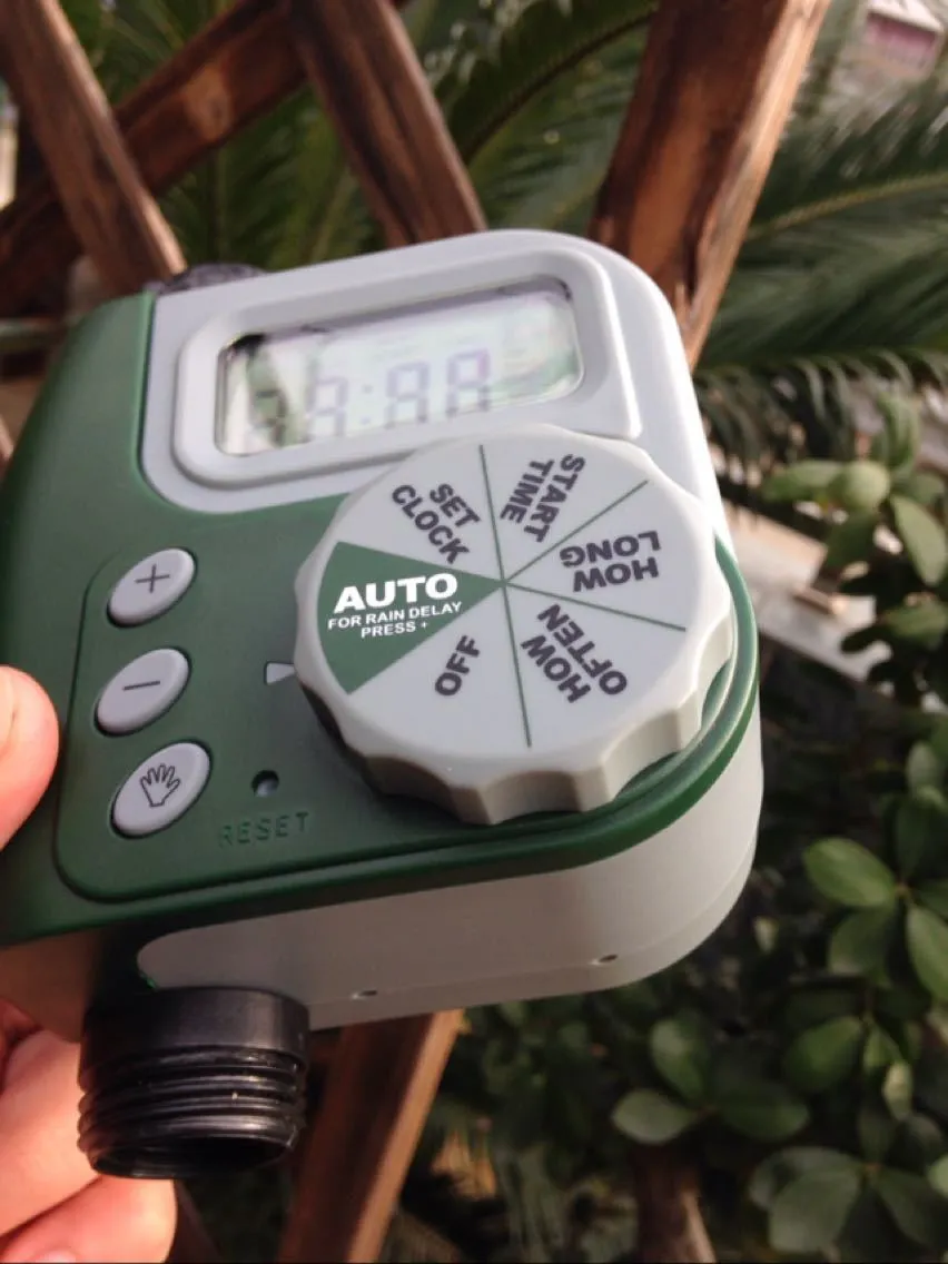 Garden irrigation controller, Intelligent automatic LCD display irrigation timer