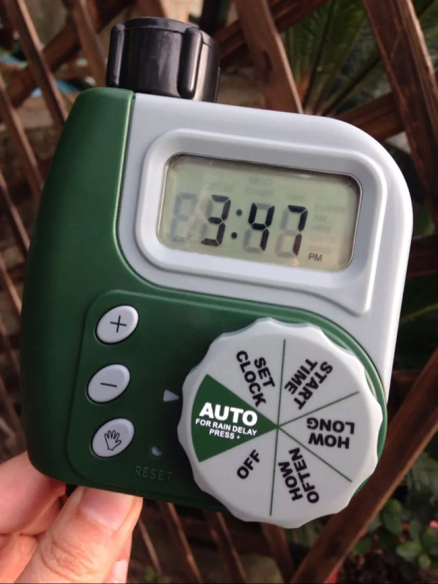 Garden irrigation controller, Intelligent automatic LCD display irrigation timer