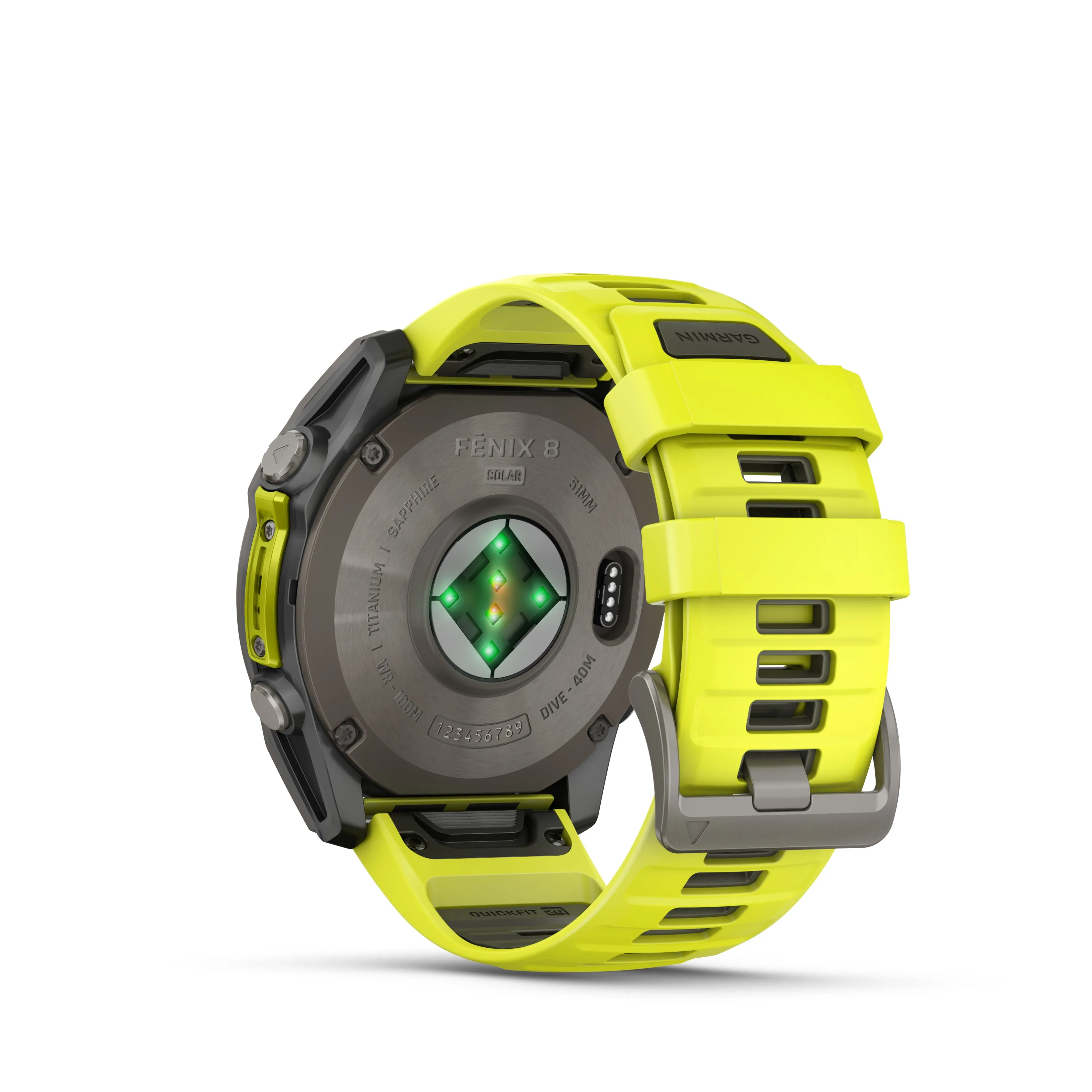 GARMIN fēnix® 8 - 51MM - SOLAR, SAPPHIRE - AMP YELLOW/GRAPHITE