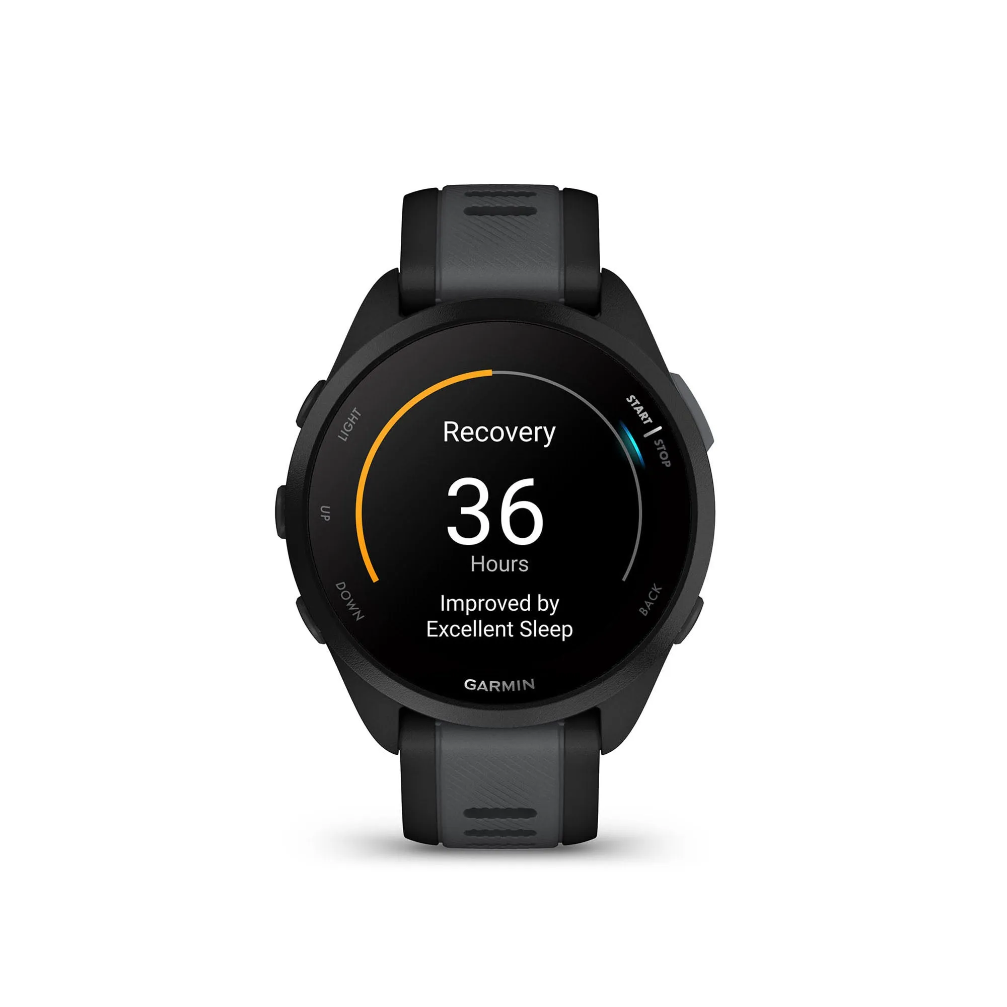 Garmin | Forerunner 165 Music Running Smartwatch - Black/Slate Grey