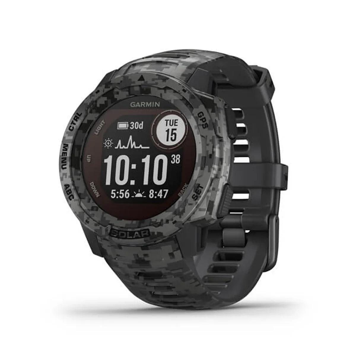 Garmin Instinct Solar Camo - Grigio