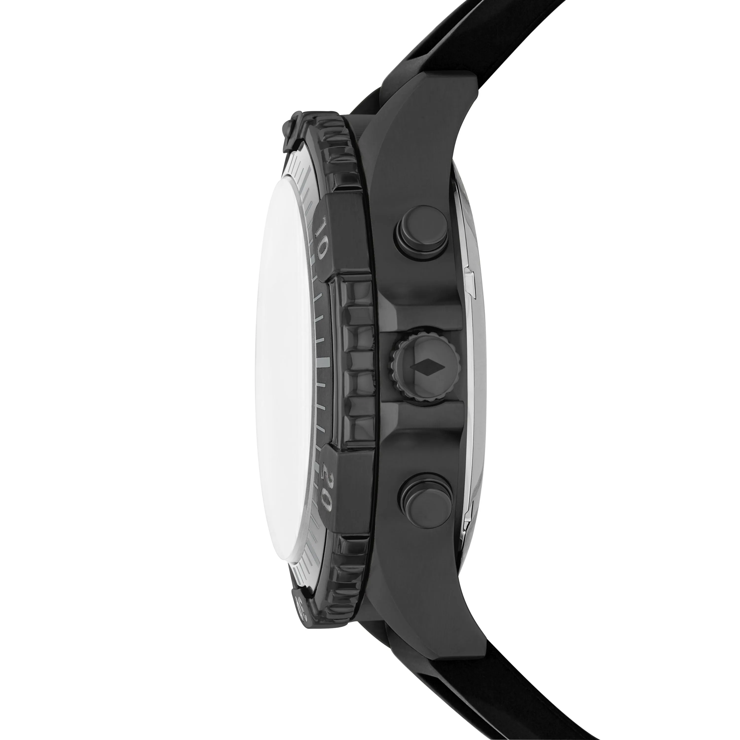 Garrett analogue-Digital Black Silicone Watch