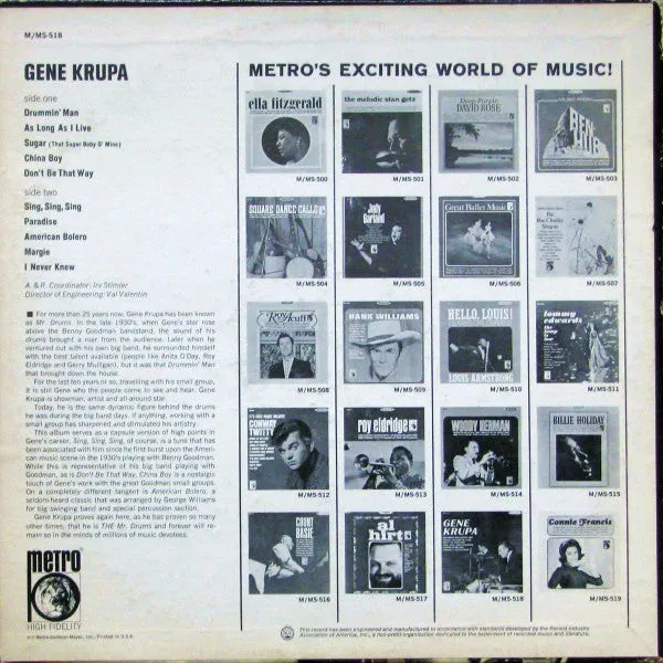 Gene Krupa - Gene Krupa - LP