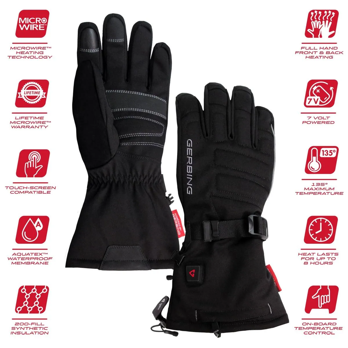 Gerbing 7V Men's S7 Battery Heated Gloves