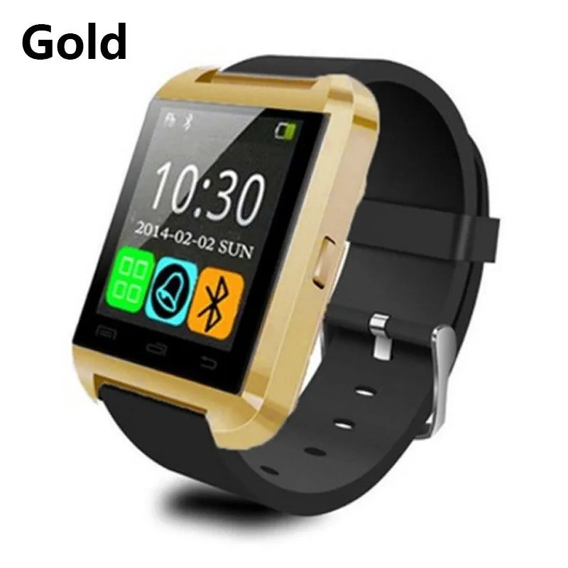 High Quality Multifunction Bluetooth Smart Watch U8 digital sport watches For Android Phones 6 Colors