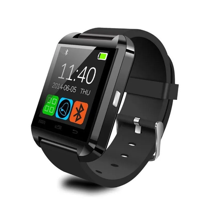 High Quality Multifunction Bluetooth Smart Watch U8 digital sport watches For Android Phones 6 Colors