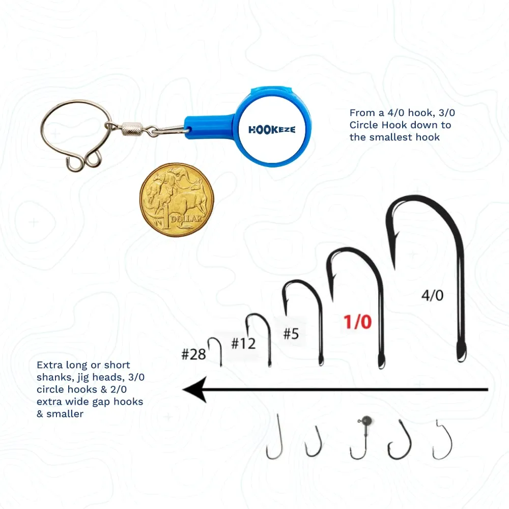 Hook-Eze Knot Tying Tool for Fishing Hooks Standard Size