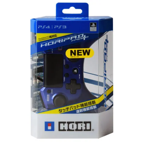 Hori Pad 4 FPS Plus Wired Controller Gamepad Blue