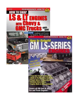 How to Swap LS & LT Engines into Chevy & GMC Trucks: 1960-1998 & Rebuild Gm Ls-Series Engines (2 Book Set)