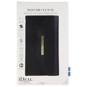 iDeal of Sweden Mayfair Clutch Wallet Case for Apple iPhone 8/7/6s/6 - Black