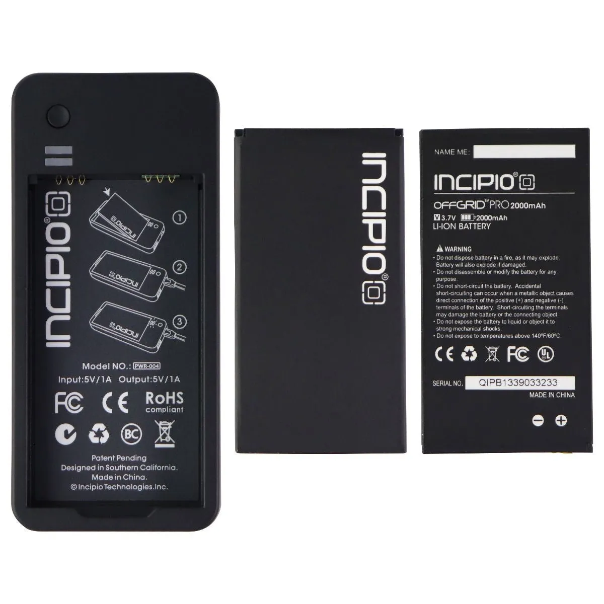 Incipio Offgrid Pro Battery Case for Apple iPhone 5 / 5S / SE (1st Gen) - Black