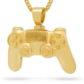 Inspired by PlayStation® - Solid 14K Gold Controller Necklace