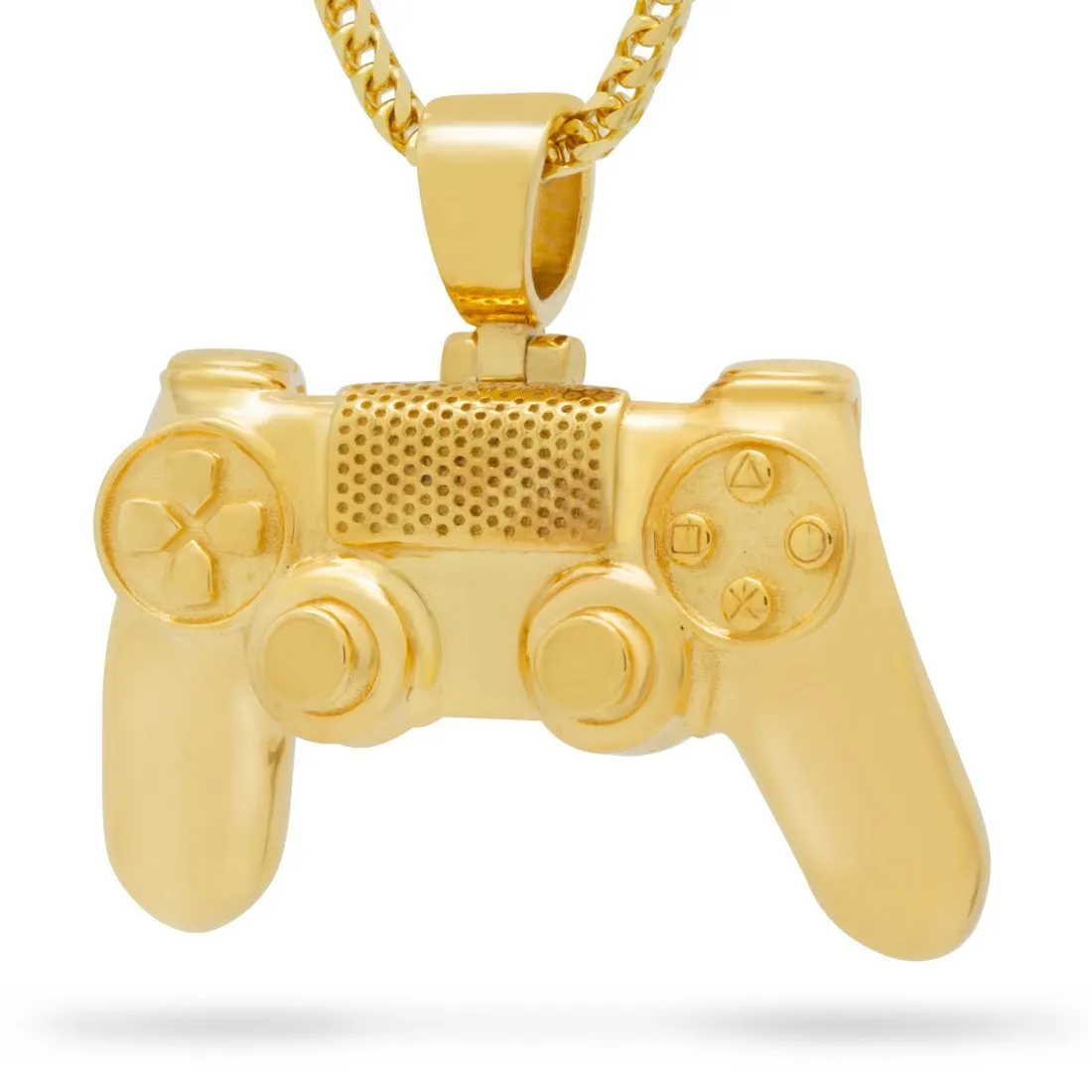 Inspired by PlayStation® - Solid 14K Gold Controller Necklace