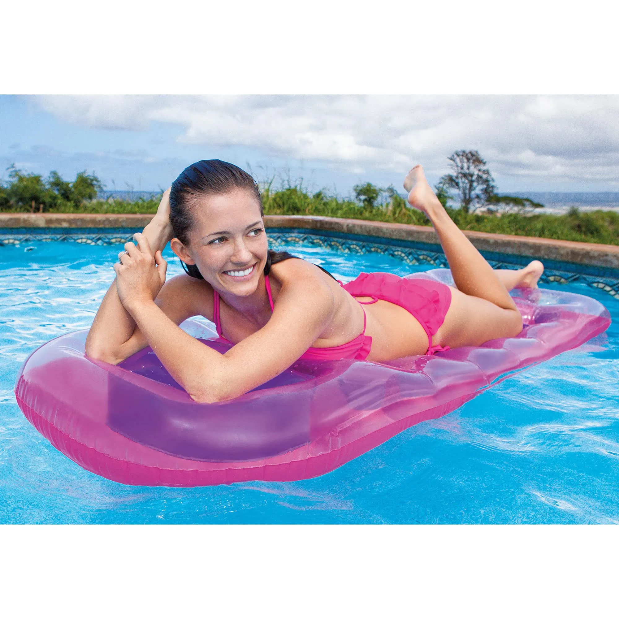 Intex Suntanner 18 Pocket Clear Window Pool Float Mat