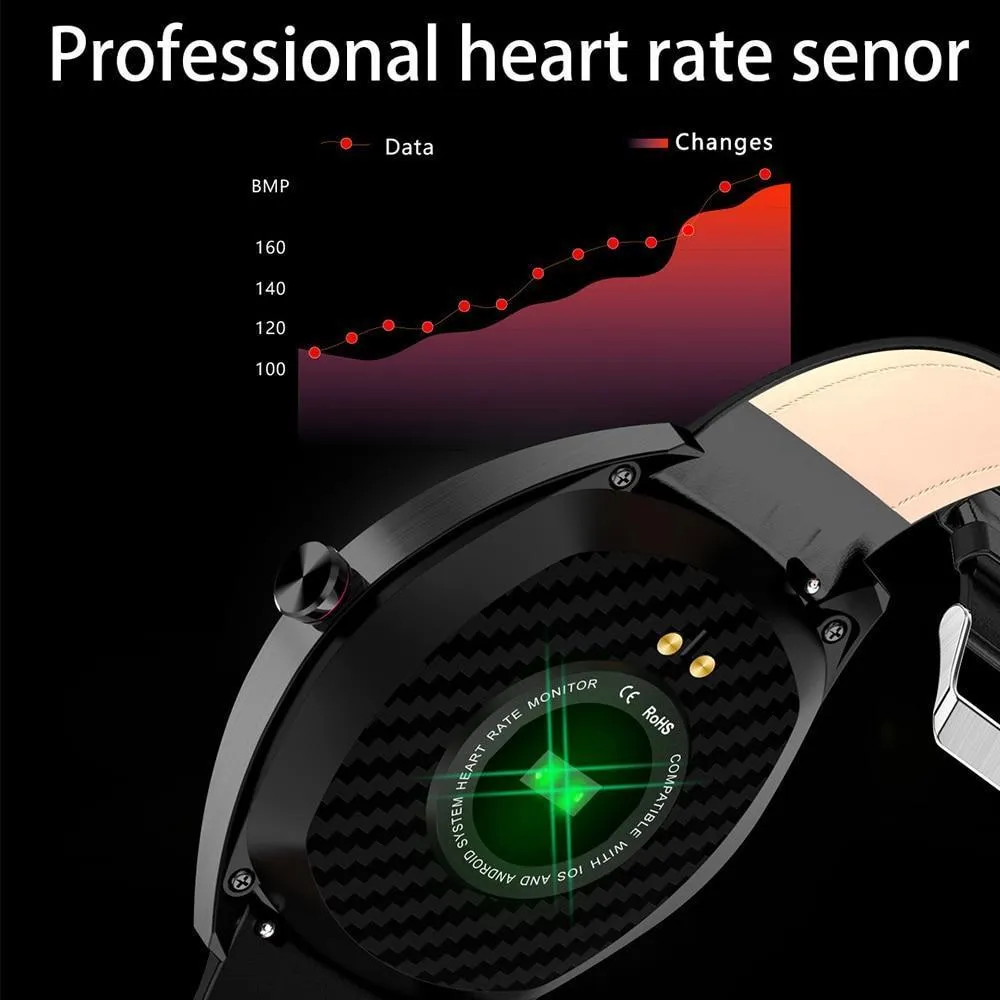 IP68 Waterproof Bluetooth Heart Rate Monitor Fitness Tracker Sport Smartwatch For Android iOS