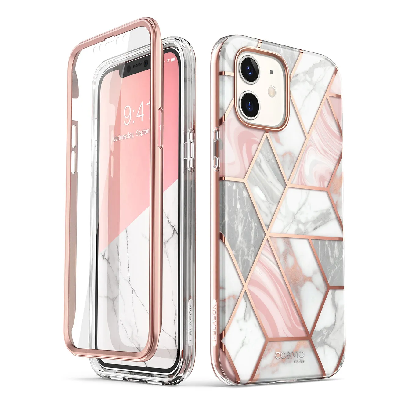 iPhone 12 Cosmo Case - Marble Pink