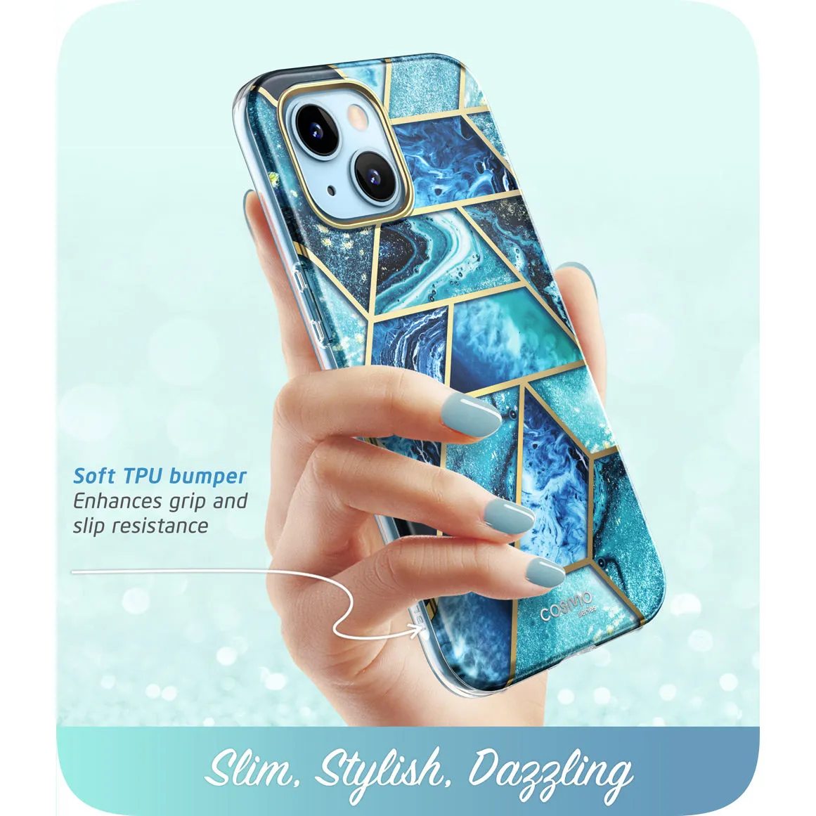 iPhone 13 mini Cosmo Case - Ocean Blue