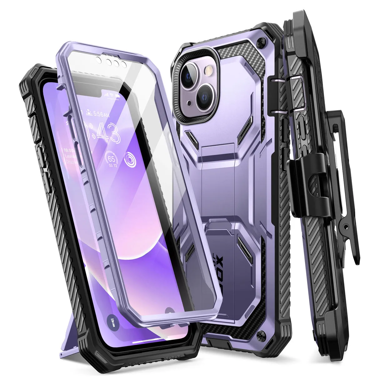 iPhone 14 Plus Armorbox Case - Metallic Purple