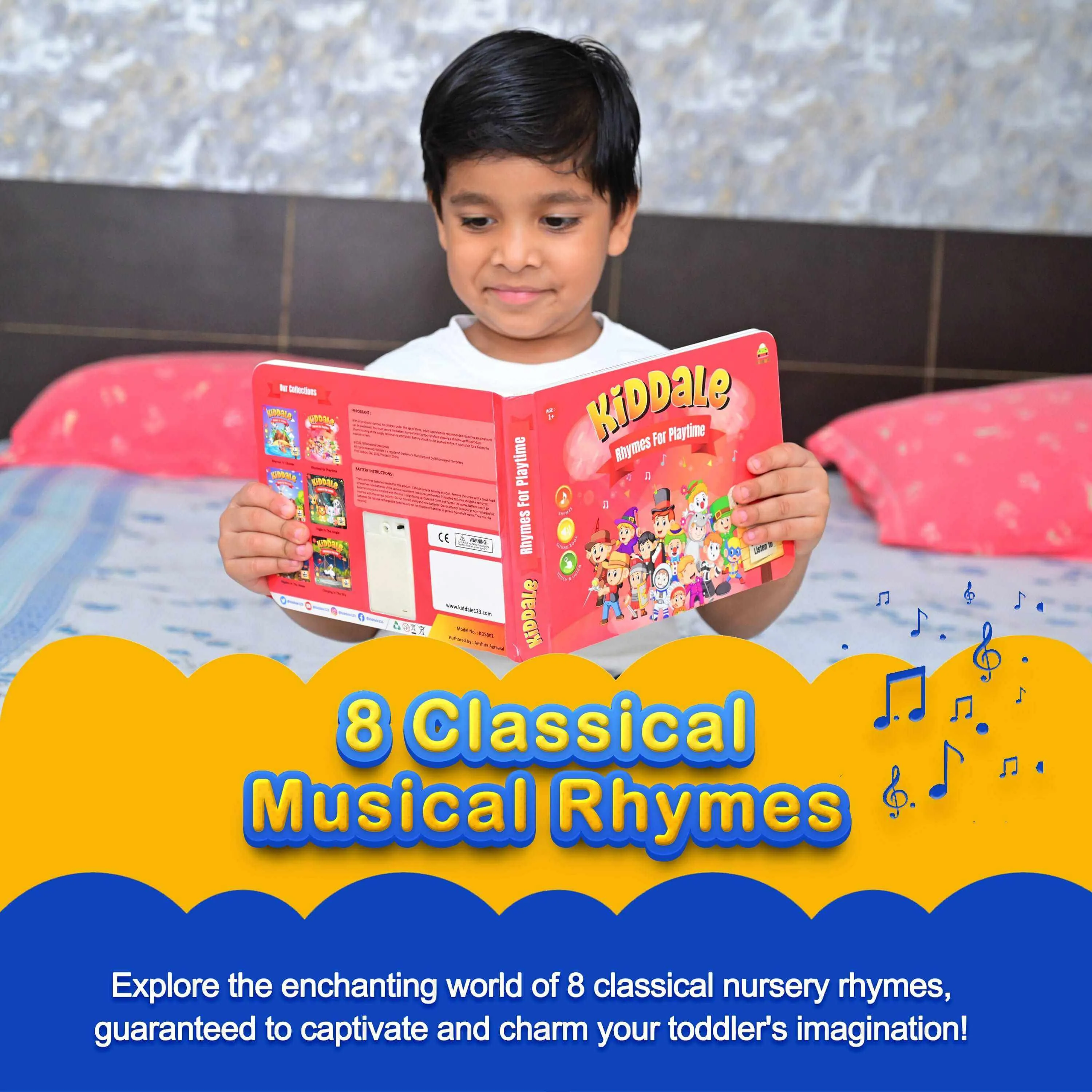 Kiddale Top and Popular English Nursery Rhymes Sound & Songs Book