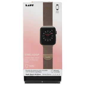 LAUT Stainless Steel Loop Strap for Apple Watch 38/40mm Series 5/4/3 - Rose Gold