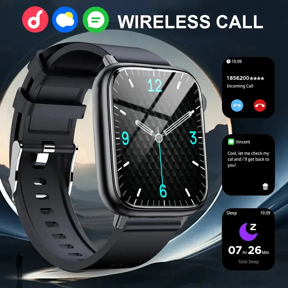 LAXASFIT New Bluetooth Answer Phone Smart Watch Men's Touch Talk Fitness Tracker IP68 Waterproof Bracelet for Women Android IOS