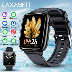 LAXASFIT New Bluetooth Answer Phone Smart Watch Men's Touch Talk Fitness Tracker IP68 Waterproof Bracelet for Women Android IOS