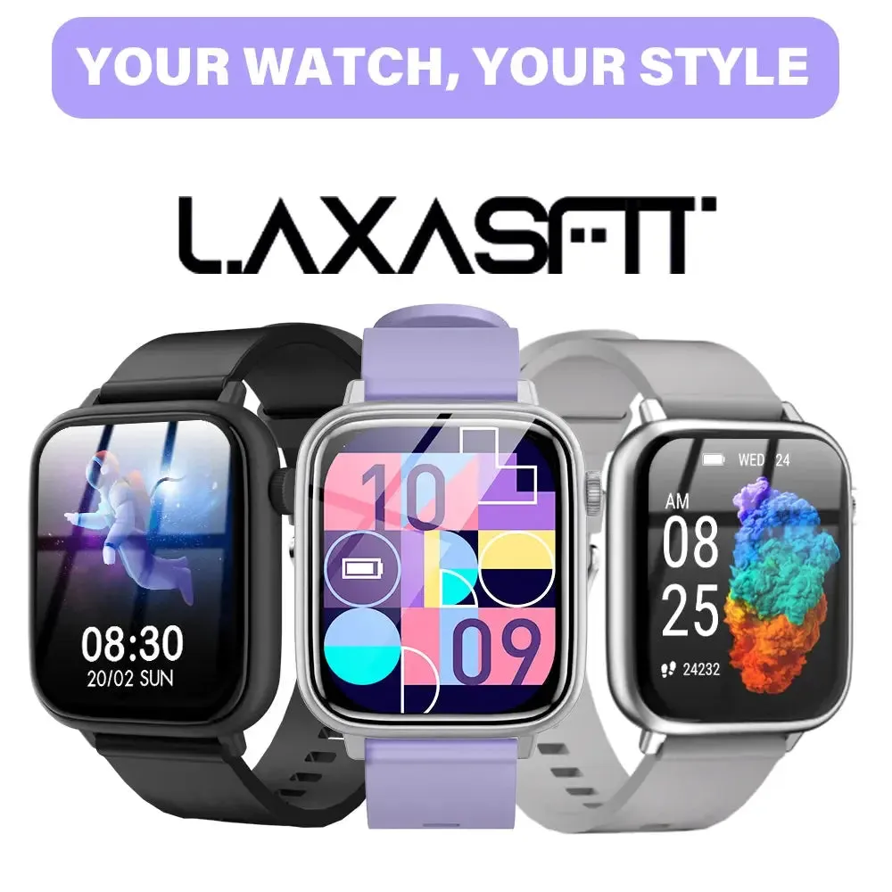 LAXASFIT New Smart Watch Bluetooth Talk Man Woman Smartwatch 100  Sports Functions Fitness Bracelet Customized Dial Smart Watch