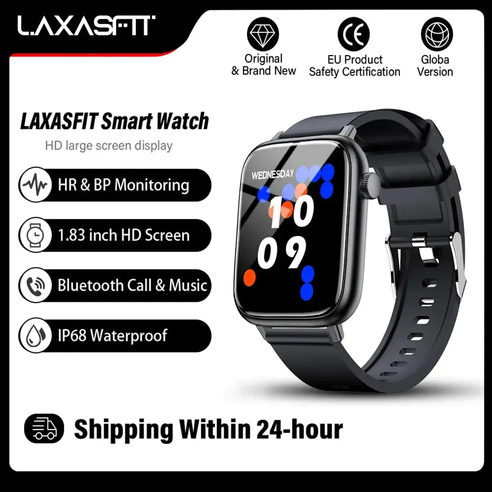 LAXASFIT New Smart Watch Bluetooth Talk Man Woman Smartwatch 100  Sports Functions Fitness Bracelet Customized Dial Smart Watch