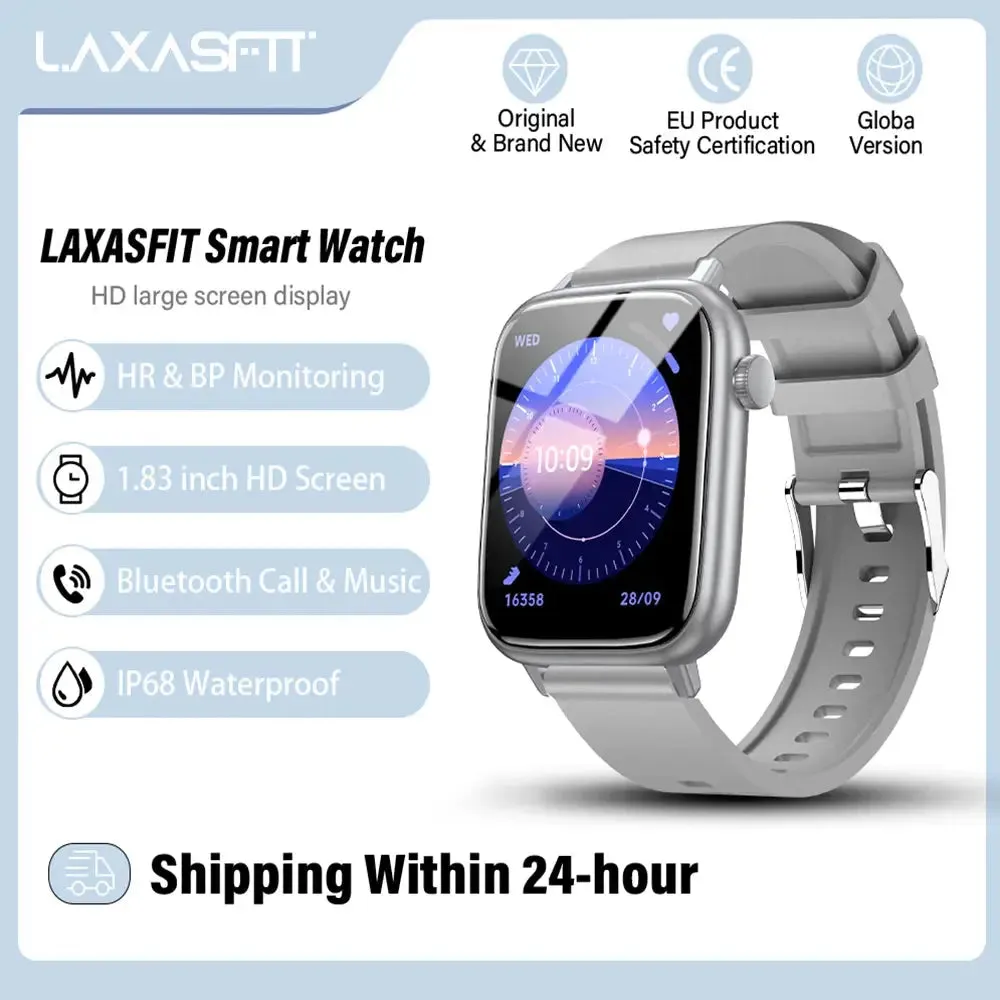 LAXASFIT New Smart Watch Bluetooth Talk Man Woman Smartwatch 100  Sports Functions Fitness Bracelet Customized Dial Smart Watch