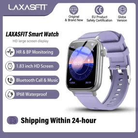 LAXASFIT New Smart Watch Bluetooth Talk Man Woman Smartwatch 100  Sports Functions Fitness Bracelet Customized Dial Smart Watch