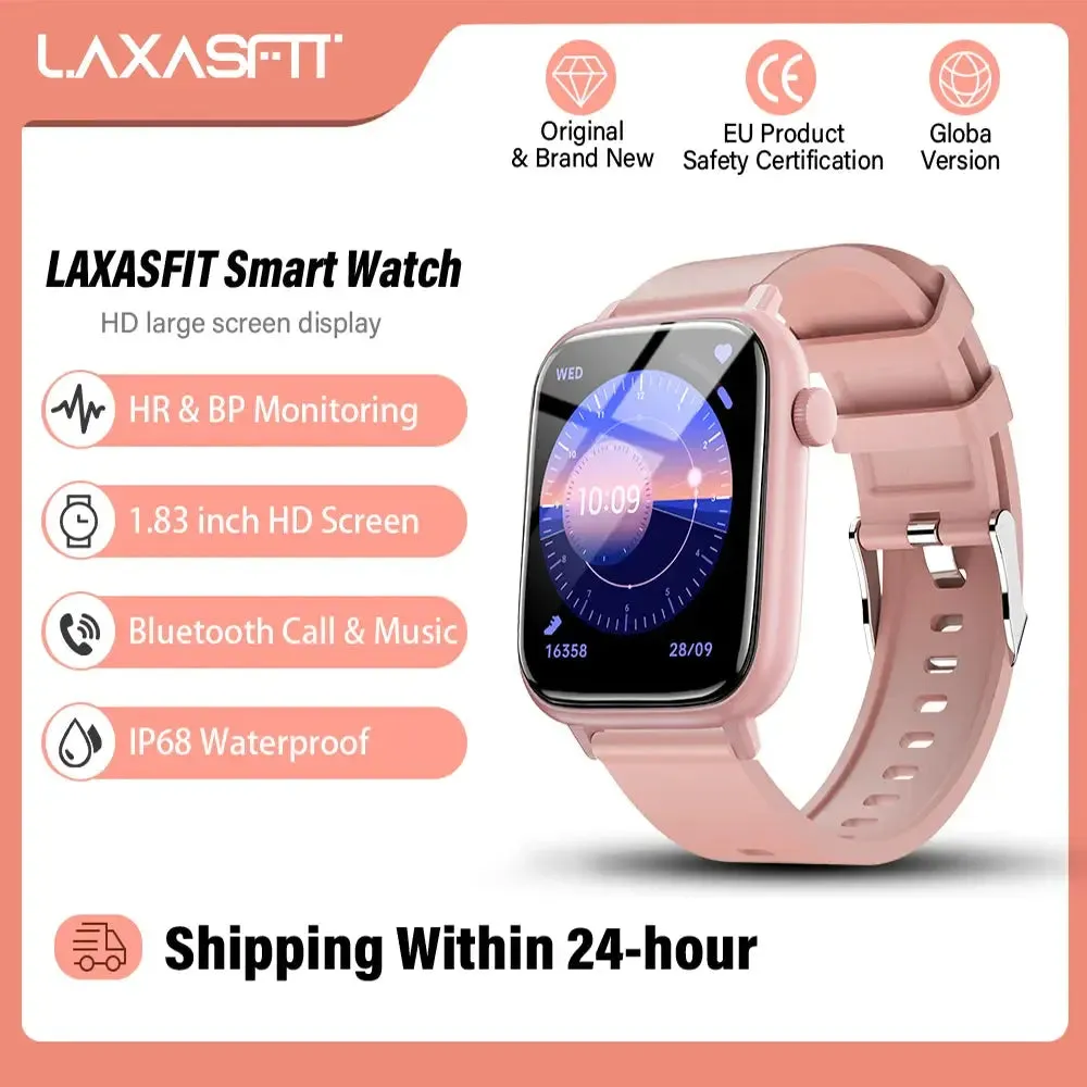 LAXASFIT New Smart Watch Bluetooth Talk Man Woman Smartwatch 100  Sports Functions Fitness Bracelet Customized Dial Smart Watch