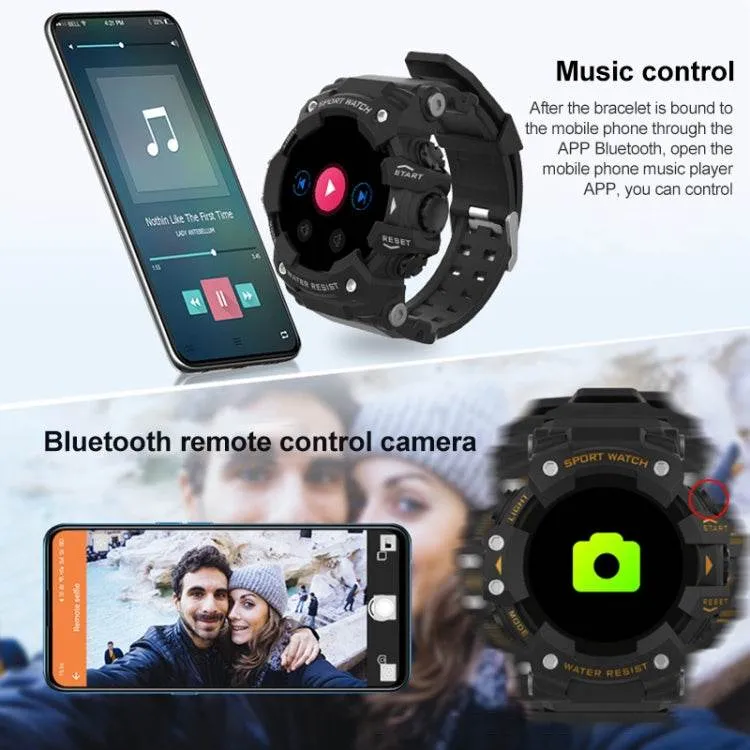 LC11 1.28-Inch IP68 Waterproof Sports Smartwatch with Heart Rate & Blood Pressure Monitoring