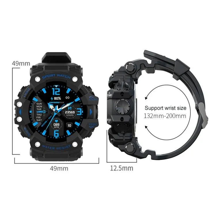 LC11 1.28-Inch IP68 Waterproof Sports Smartwatch with Heart Rate & Blood Pressure Monitoring