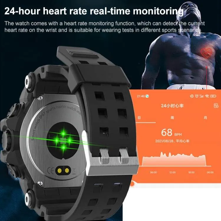 LC11 1.28-Inch IP68 Waterproof Sports Smartwatch with Heart Rate & Blood Pressure Monitoring