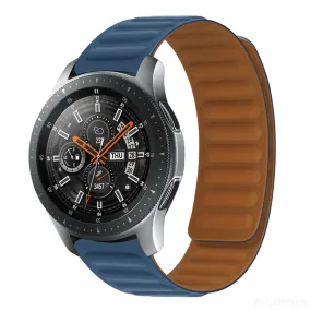 Leather Magnetic Loop Strap | Samsung Galaxy Watch 5 40mm 44mm/Galaxy Pro 5 45mm/Galaxy Watch 4 40mm 44mm | Indigo Blue