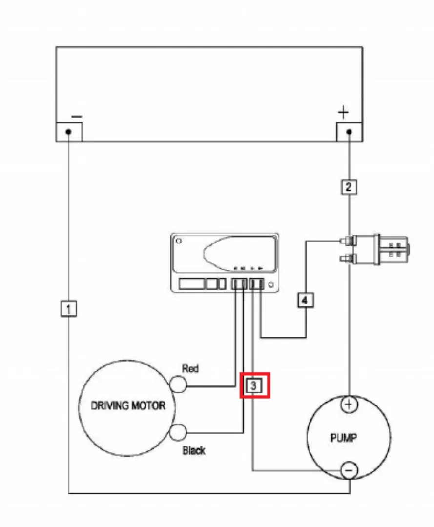 Linde MT12 Negative Controller Cable 11313820102