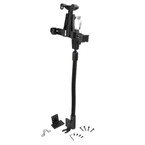 LockVise™ Locking Seat Rail Tablet Mount with 18" Aluminum Gooseneck