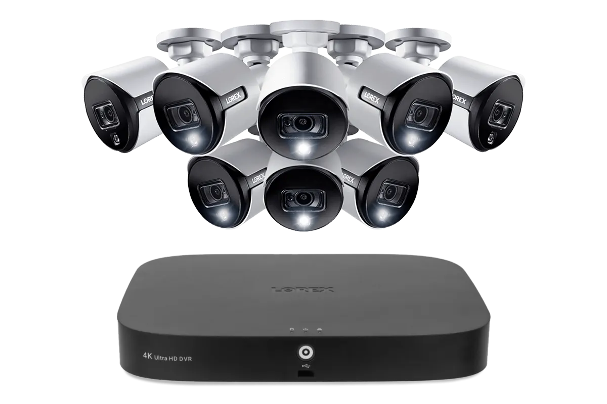 Lorex 4K 16-Channel 3TB Wired DVR System with Active Deterrence and Smart Motion Detection