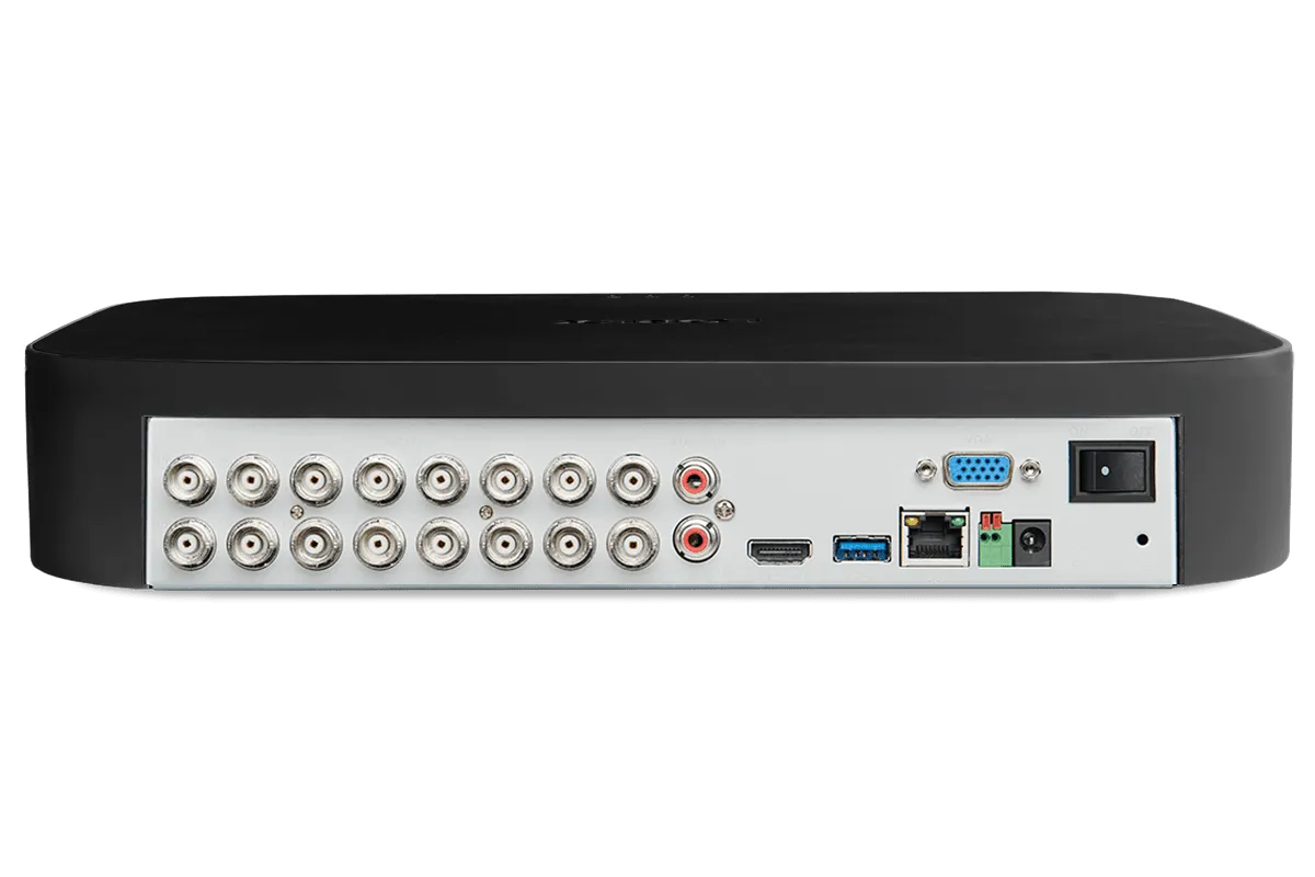 Lorex 4K 16-Channel 3TB Wired DVR System with Active Deterrence and Smart Motion Detection