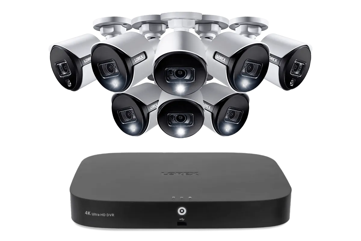 Lorex 4K 16-Channel 3TB Wired DVR System with Active Deterrence and Smart Motion Detection