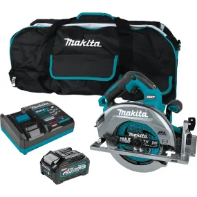 Makita GSH01M1 Circular Saw Kit, Battery Included, 40 V, 4 Ah, 7-1/4 in Dia Blade, 0 to 56 deg Bevel :EA: QUANTITY: 1