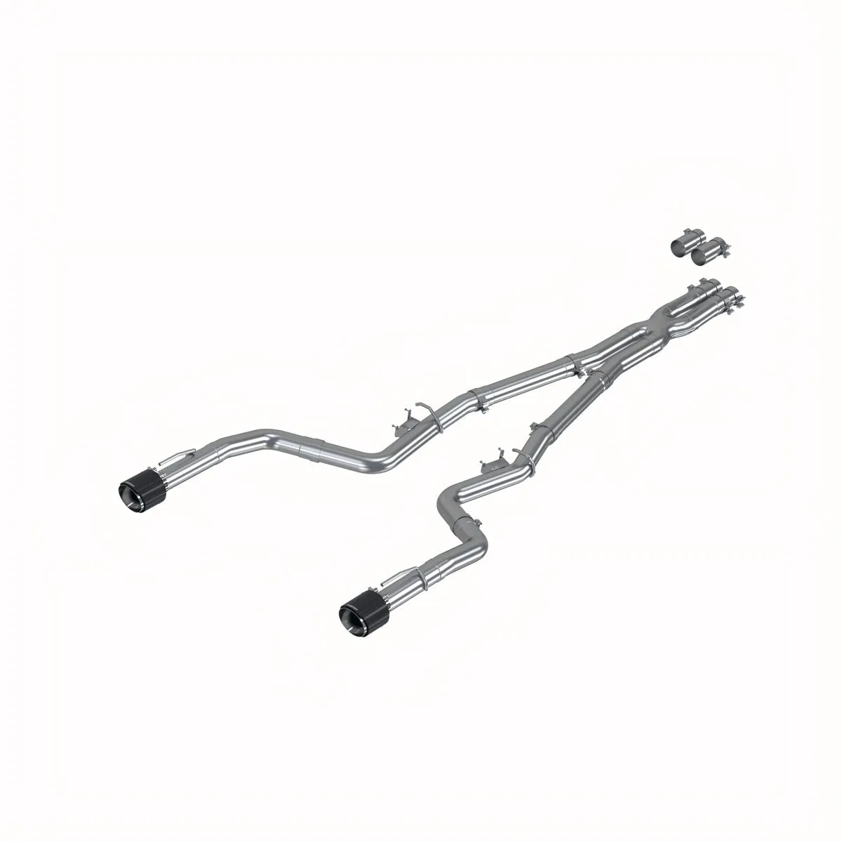 MBRP Exhaust Dodge Charger Hellcat 6.4 V8 (17-23) Race Catback w/ Carbon Fiber or  Polished Tips