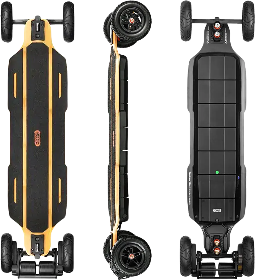 Meepo Ninja Hurricane Bamboo Pro Series Electric Skateboard Dual 3500W Motors 32 MPH 31 Miles 725.8Wh New